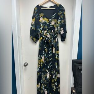 Baltic Born Dark Floral Maxi Dress